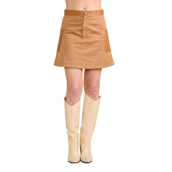 Zoe Leather Skirt