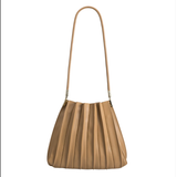 Carrie Pleated Vegan Shoulder Bag