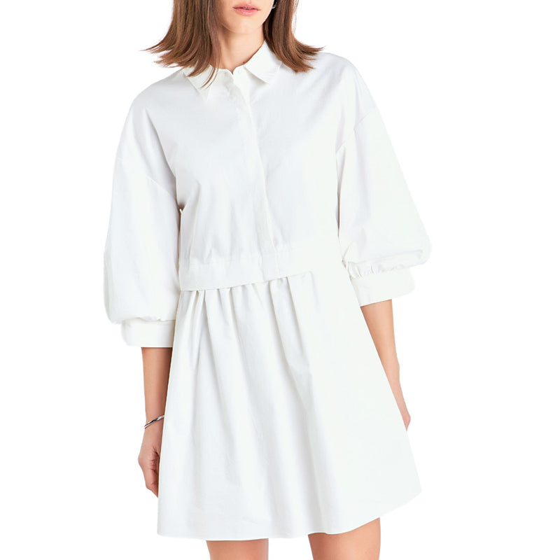 Scarlett Mini Puff Sleeve Dress