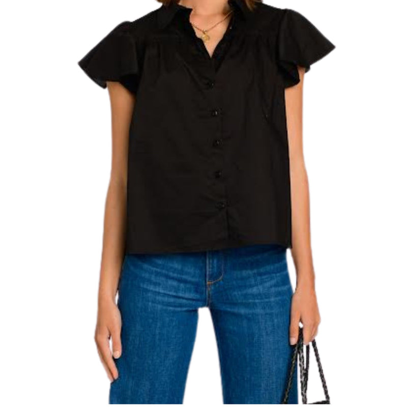 Val Ruffled Sleeve Top