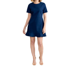 Chic Navy Midi Dress