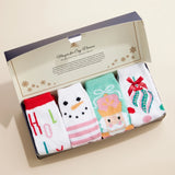 Christmas Fuzzy Sock- 4 Pack