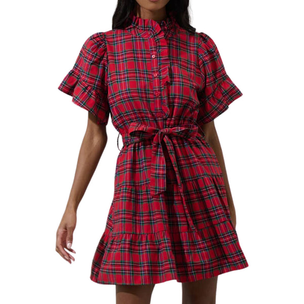 Arvada Plaid Cottonwood Mini Dress