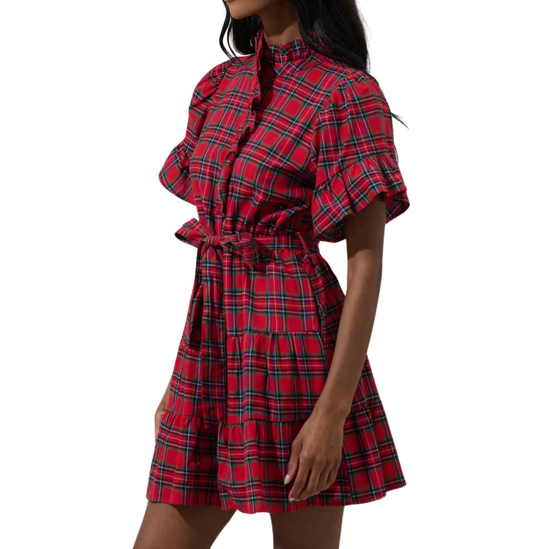 Arvada Plaid Cottonwood Mini Dress