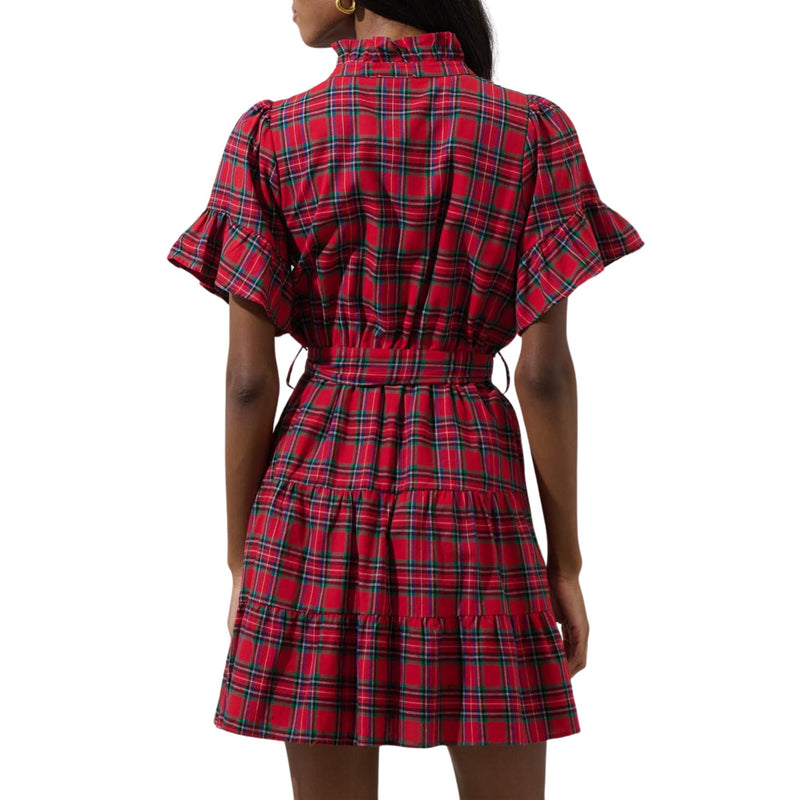 Arvada Plaid Cottonwood Mini Dress