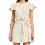 Gwendolyn Off-White Denim Dress