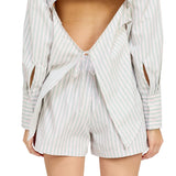 Haisley Stripe Mini Shorts