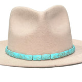 Faceted Turquoise Hat Band