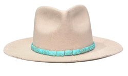 Faceted Turquoise Hat Band