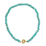 Eternal Turquoise Beaded Knotted Necklace