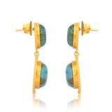 Island Hopping Drop Earrings - Turquoise