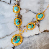 Island Hopping Statement Necklace - Turquoise