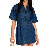 Janie Dark Wash Denim Dress