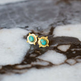 Lost in Paradise Stud Earrings - Turquoise