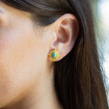 Lost in Paradise Stud Earrings - Turquoise