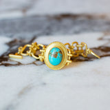 Meet Me in Mykonos Chain Bracelet - Turquoise