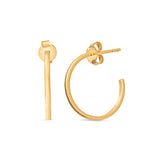 Megan 14K Gold Hoop Earrings