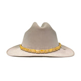 Mustard Facted Beaded Hat Band