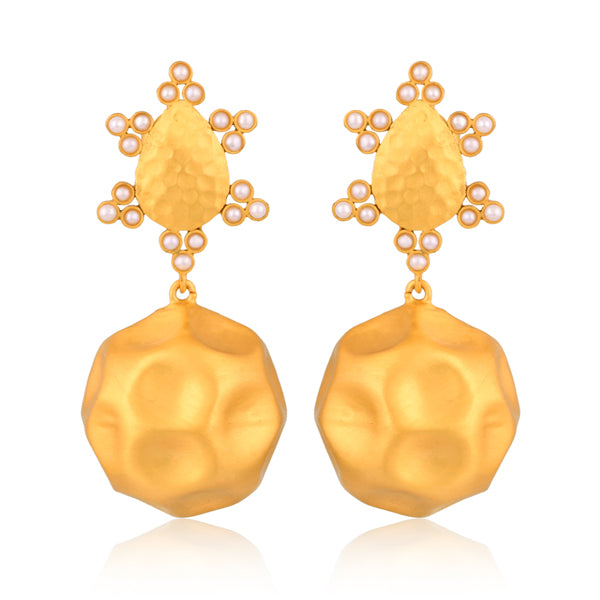 Playa del Sol Drop Earrings - Pearl