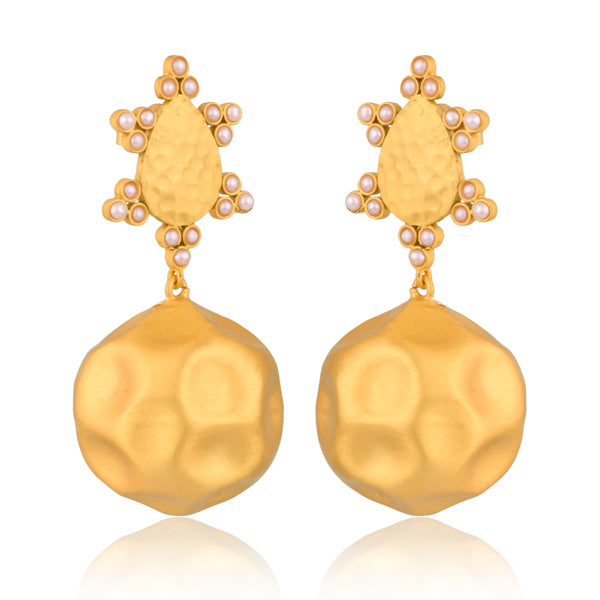 Playa del Sol Drop Earrings - Pearl