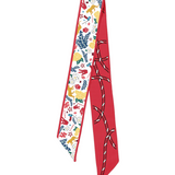 Saturday Silks - Houston Cougars Skinny Scarf