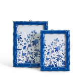 Blue Faux Bamboo Photo Frame