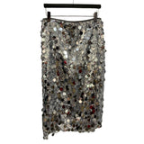 Silver Sequin Glam Skirt