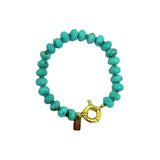 Eternal Turquoise Beaded Knotted Bracelet