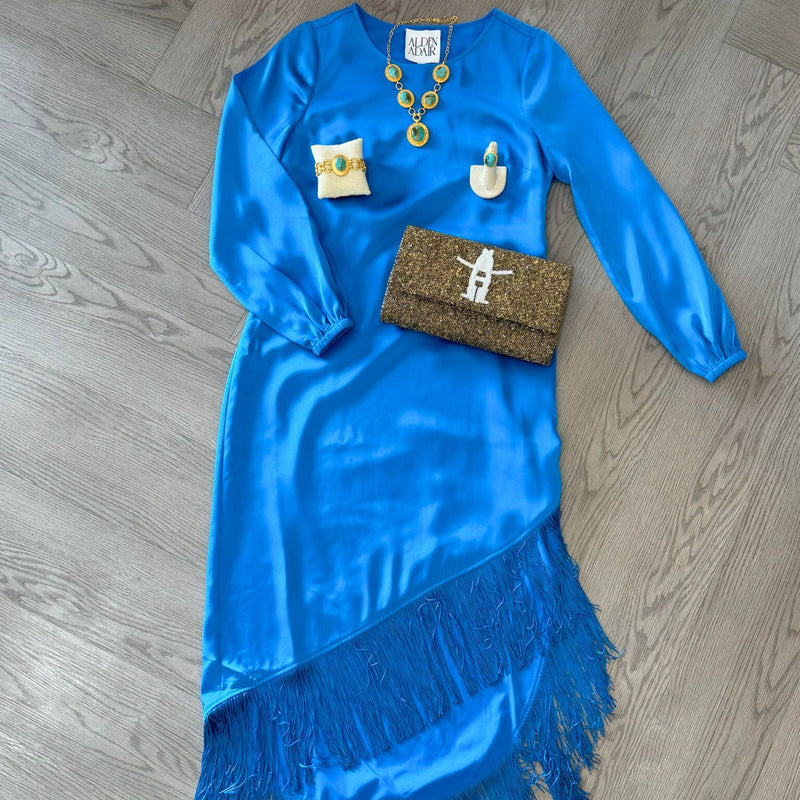 Deep Blue Valentina Dress