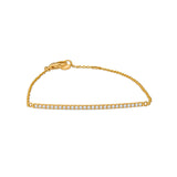 Vivian 14K Gold Diamond Bar Bracelet