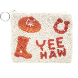 Yee Haw Beaded Coin Purse