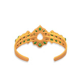 Zion Cuff - Green Strawberry Quartz