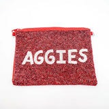 Aggies Beaded Pouch