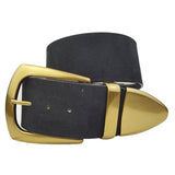 Genuine Suede Wide Statement Belt