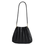 Carrie Pleated Vegan Shoulder Bag