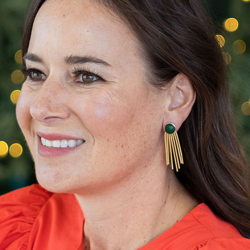 Evergreen Fringe Earrings