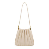 Carrie Pleated Vegan Shoulder Bag