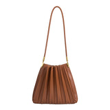 Carrie Pleated Vegan Shoulder Bag