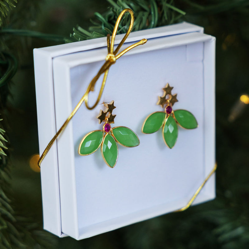 Mistletoe Magic Stud Earrings