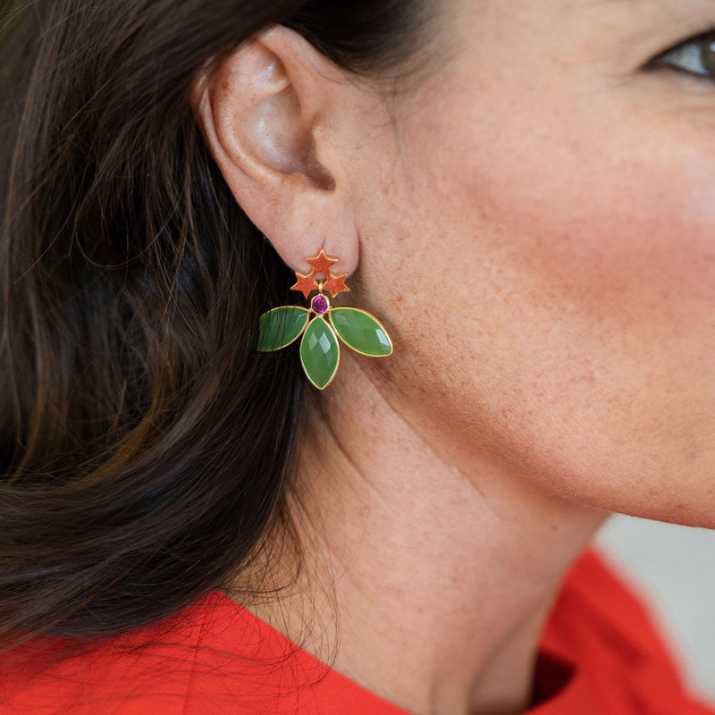 Mistletoe Magic Stud Earrings