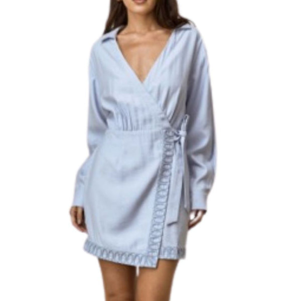 Sentiment Luxe Baby Blue Mini Dress