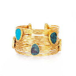 Wire Stackable Cuff - Turquoise– Christina Greene
