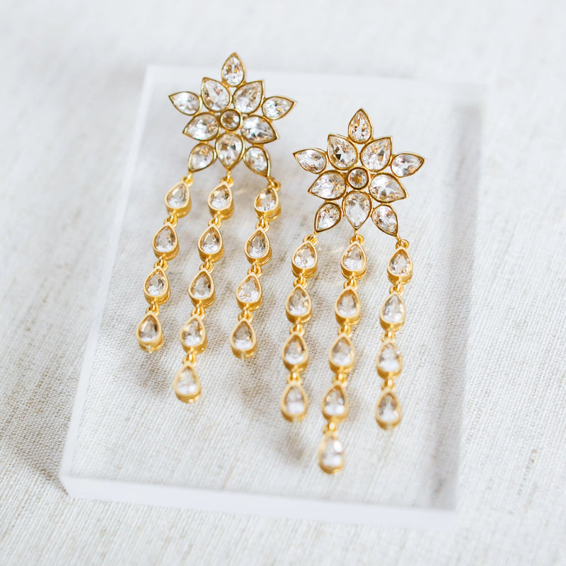 Ellie Crystal Earrings - Christina Greene LLC