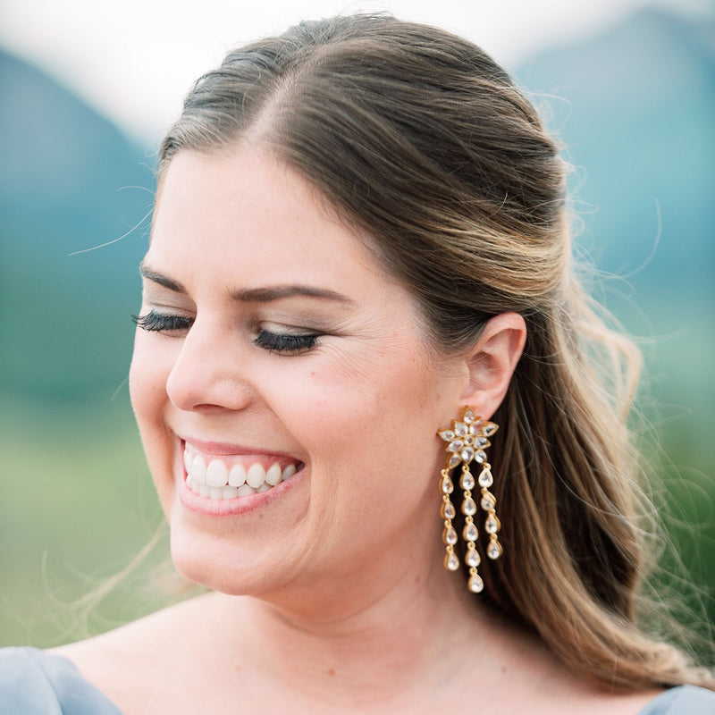 Ellie Crystal Earrings - Christina Greene LLC