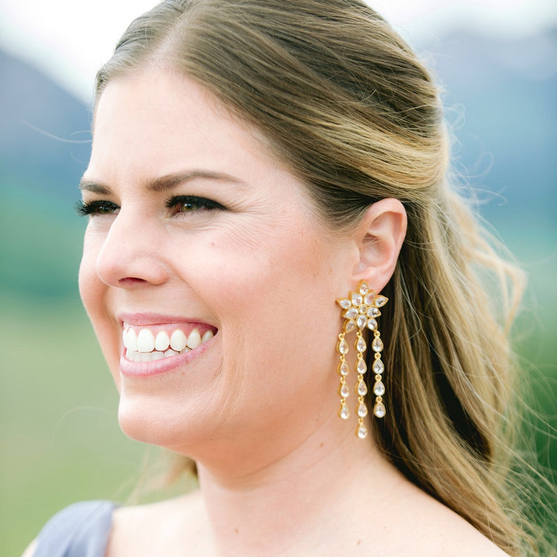 Ellie Crystal Earrings - Christina Greene LLC